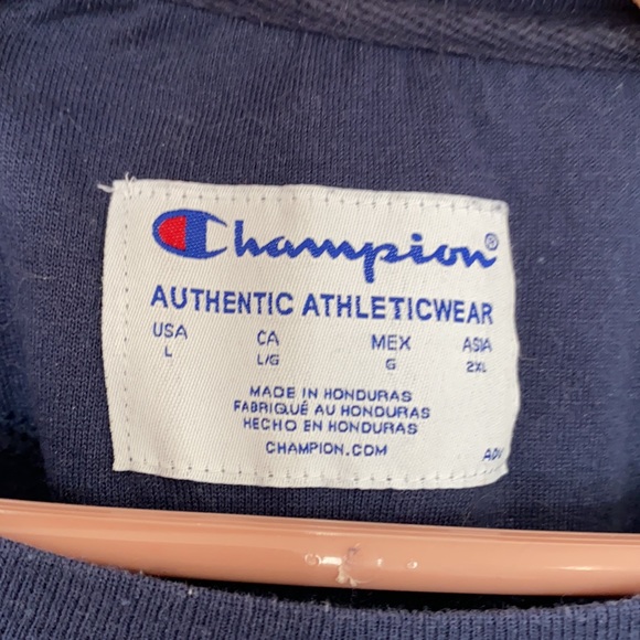 Navy Champion Crew Neck Sweater - Picture 3 of 4